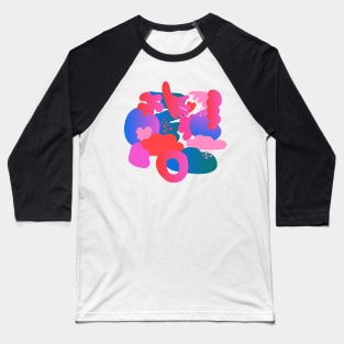 Abstract jumble Baseball T-Shirt